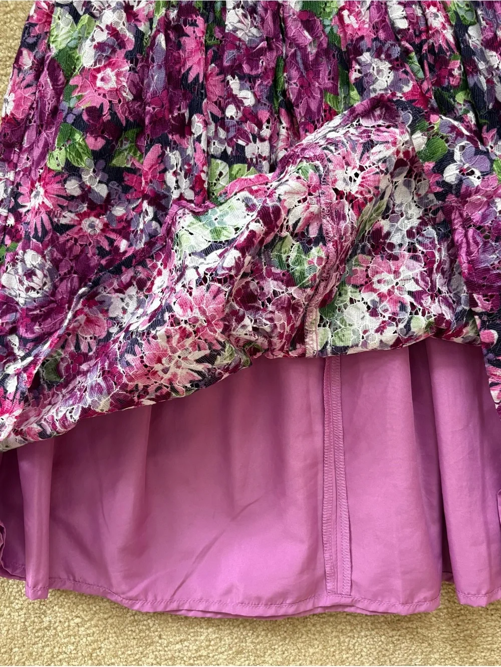 GYMBOREE Girls Floral Party Dress Purple Size 10